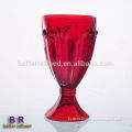 Solid color Butterfly engraved glass cup